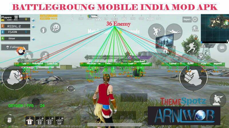 BATTLEGROUND MOBILE INDIA ESP MOD UPDATED V1.5 1 BATTLEGROUNG MOBILE INDIA MOD UPDATED V1.5