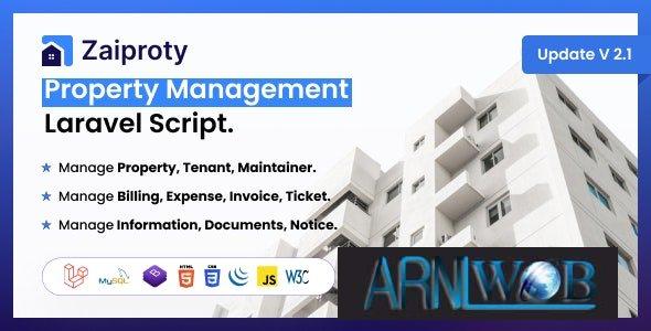 Zaiproty v3.3 - Property Management Laravel Script - nulled