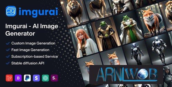 AI Image Generator Imgurai v1.5.0: Create Unique Visuals With Artificial Intelligence 1 Imgurai v1.5.0 - AI Image Generator (SAAS)