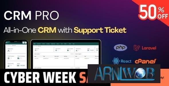 CRM PRO v1.0 - All in One CRM in Laravel for cPanel