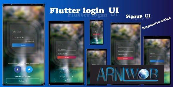 Beautiful Design Flutter Login and Signup UI Template with Responsive Layout Version 1.0 1 Beautiful Design Flutter Login and Signup UI Template with Responsive
