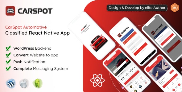 CarSpot version 1.9.4 - An app for buying and selling cars at dealerships using React Native 1 CarSpot version 194 An app for buying and selling