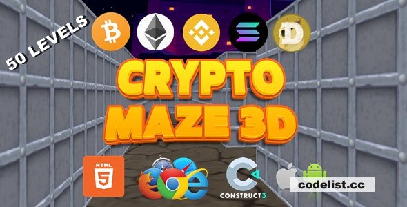 Experience the Ultimate Crypto Maze Adventure in 3D with Crypto Maze 3D v1.0 - An Exciting HTML5 Game 1 Experience the Ultimate Crypto Maze Adventure in 3D with Crypto