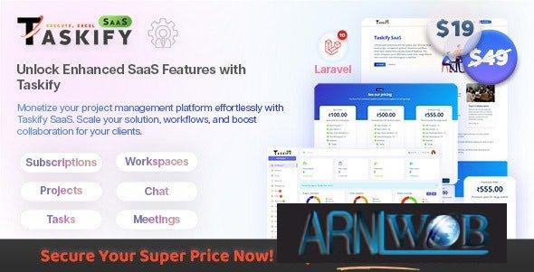 Taskify SaaS Version 1.0.5: An Efficient Project Management System Built with Laravel 1 Taskify SaaS Version 105 An Efficient Project Management System Built