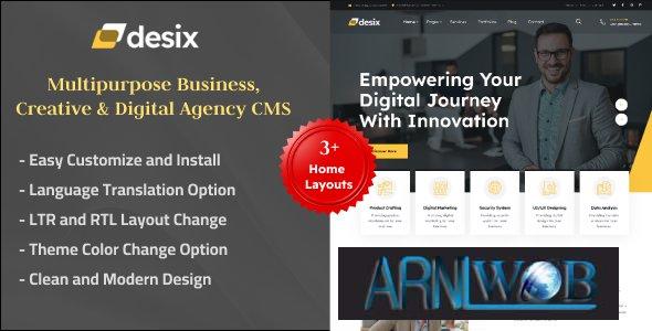 Desix version 2.1 - A versatile CMS for businesses, creatives, and digital agencies 1 Desix version 21 A versatile CMS for businesses creatives