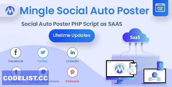 Rewrite this title Mingle SAAS v548 Social Auto Poster