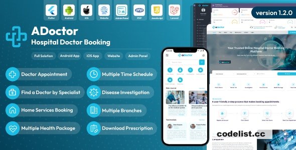 Rewrite this title ADoctor v140 Hospital Doctor Booking Android