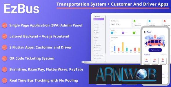 EZBus Version 2.0: Transportation Management Solution with Two Flutter Apps, Backend, and Admin Panel 1 EZBus Version 20 Transportation Management Solution with Two Flutter Apps