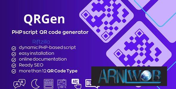 Generate QR Codes Easily with QRGen v1.0 PHP Script 1 Generate QR Codes Easily with QRGen v10 PHP Script