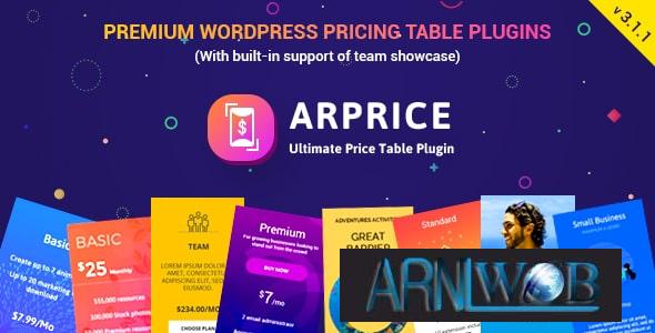 The Best Pricing Table Plugin for Comparing Prices - ARPrice Version 4.1.2 1 The Best Pricing Table Plugin for Comparing Prices ARPrice