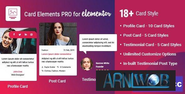 Card Elements Pro Plugin Version 112 for Elementor