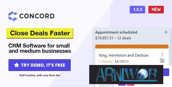 Concord Version 150 Customer Relationship Management Software for Managing Deals