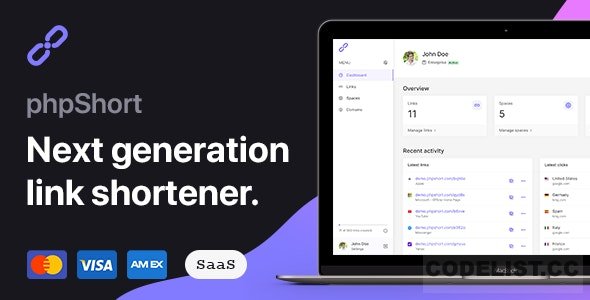 Free URL Shortener Platform phpShort Version 44