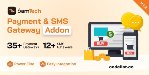 6amTech Payment and SMS Gateway Addon Version 12 Cracked
