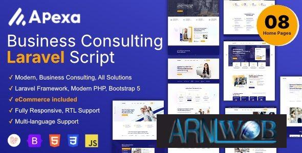 Apexa Version 106 A Versatile Business Consulting Laravel Script without