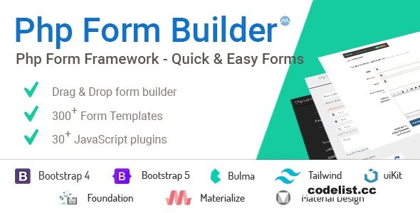 Create Advanced HTML Forms Easily with PHP Form Builder v604
