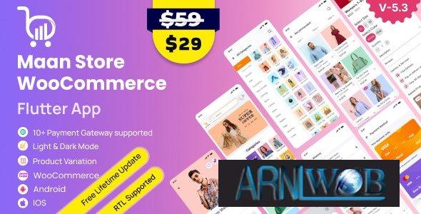 MaanStore Version 53 Full Flutter eCommerce App for Android and