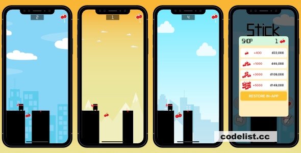 Stick Hero The Ultimate iOS Game created with SpriteKit and