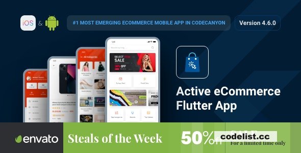 Latest Version of Active eCommerce Flutter App Version 461