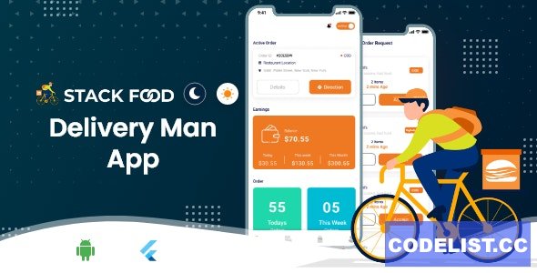 StackFood Multi Restaurant Food Delivery App for Ordering with