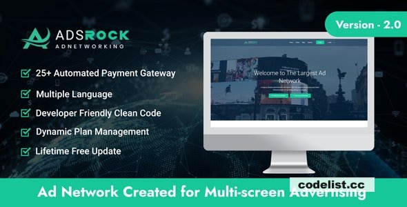 AdsRock v20 Ads Network and Digital Marketing Platform