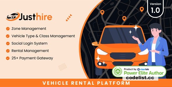 Justhire v10 Vehicle Rental Platform cracked