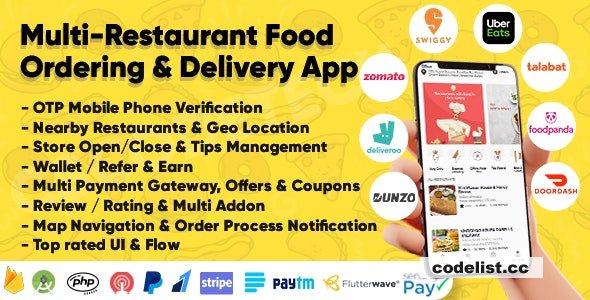 Multi Restaurant Food Ordering Delivery App Eatggy Version