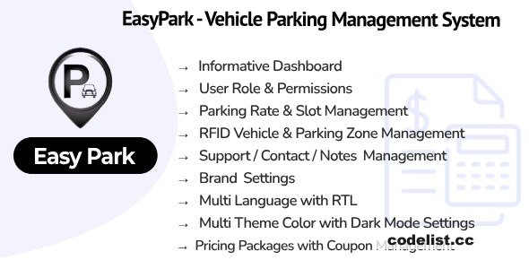 EasyPark SaaS Version 14 Simplifying Vehicle Parking Management Systems