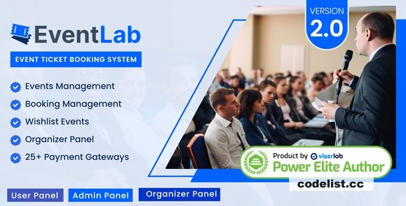 EventLab Version 20 The Ultimate Event Ticket Booking System