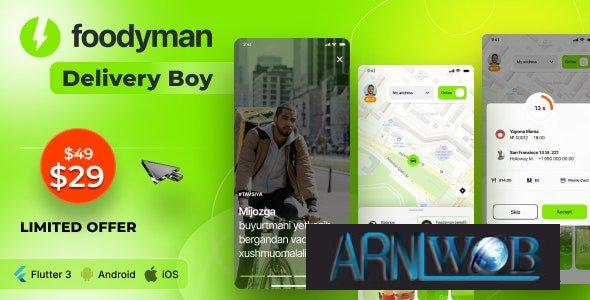 Foodyman Food Delivery App for iOS and Android Version 2024 10