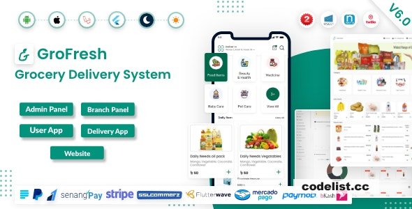 Rewrite this title GroFresh v73 Grocery Pharmacy eCommerce Store