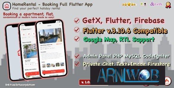 HomeRental Version 109 A Complete Flutter App for Booking