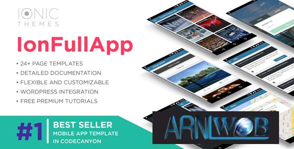 IonFullApp version 16 Complete Ionic Template with Cordova Plugins