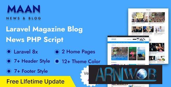 Maan News 40 A Comprehensive Laravel Magazine Blog and News