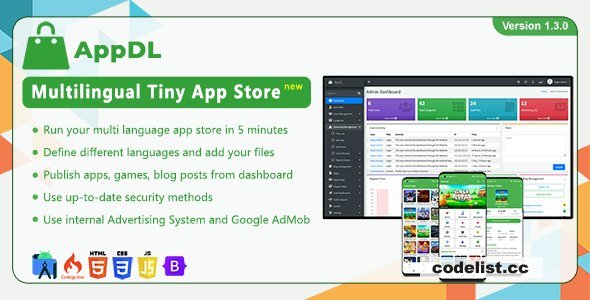 AppDL Version 130 A Multilingual Tiny App Store