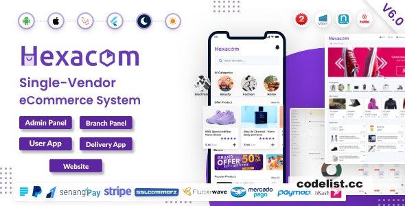 Hexacom version 72 Complete eCommerce Solution with Website Admin