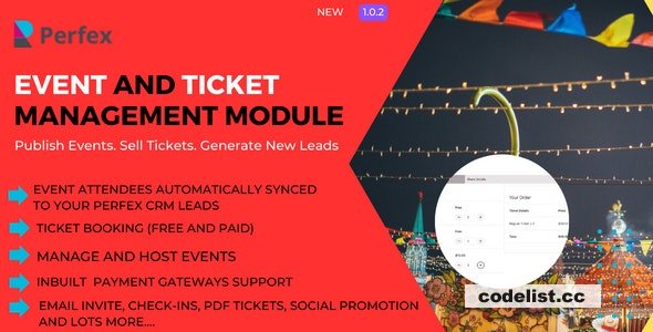How to Manage Events and Book Tickets with Perfex Version