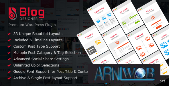 Professional Blog Designer for WordPress Version 349