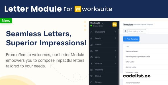 Worksuite CRM v10 Introducing a New Letter Module