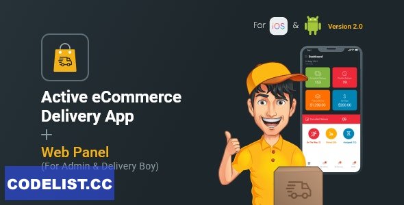 Active Delivery Person Mobile App for eCommerce v38