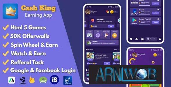 Earn Money with Cash King v80 Android Earning Application