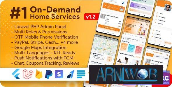 Home Services Directory with Handyman Booking Admin Panel Free