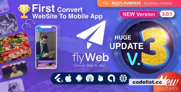 Convert Your Website to an App Effortlessly with FlyWeb v305