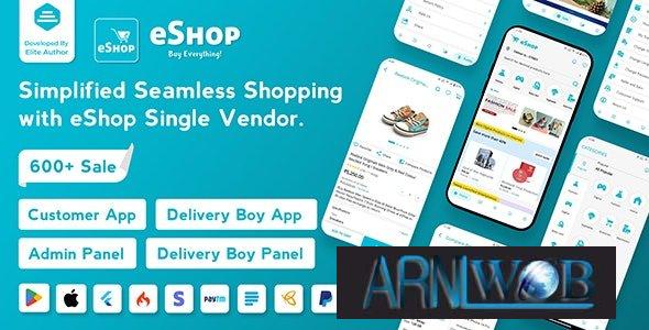 eShop 406 Ultimate Single Vendor eCommerce App for Shopping