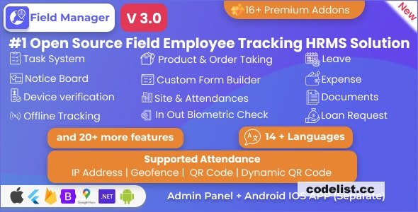 Field Manager 30 Real Time and Offline Employee Tracking Task Management