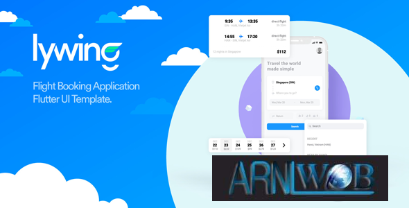 Lywing v103 Comprehensive Flutter UI Kit for Enhanced App Development