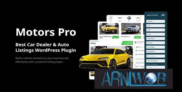 Motors Pro Plugin v1226 Ultimate Solution for Car Dealer Classified