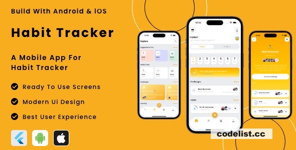 Ultimate Habit Tracker App Template v10 Built with Flutter