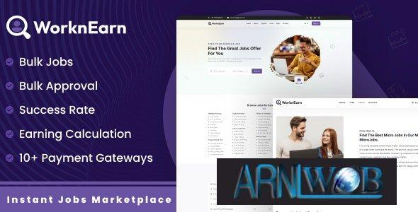 WorknEarn v10 The Ultimate Instant Jobs Marketplace for Freelancers