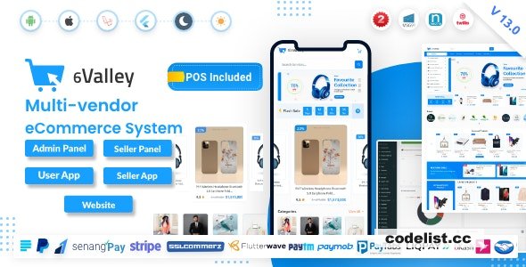 6valley v14.1: All-In-One eCommerce Mobile App, Web Platform, Seller Dashboard, and Admin Panel - Nulled Version 1 6valley v141 All In One eCommerce Mobile App Web Platform Seller Dashboard